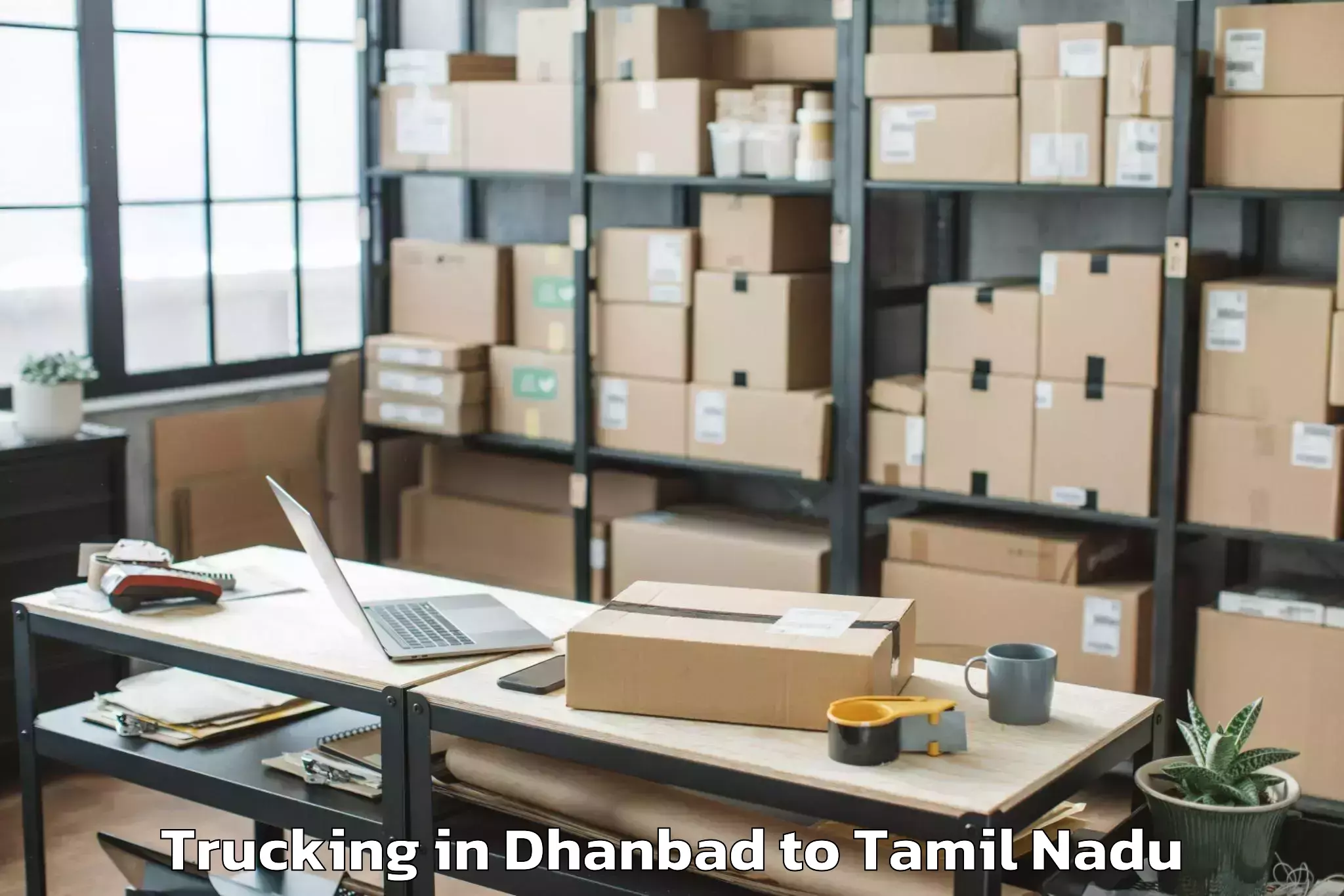 Book Dhanbad to Manalurpettai Trucking